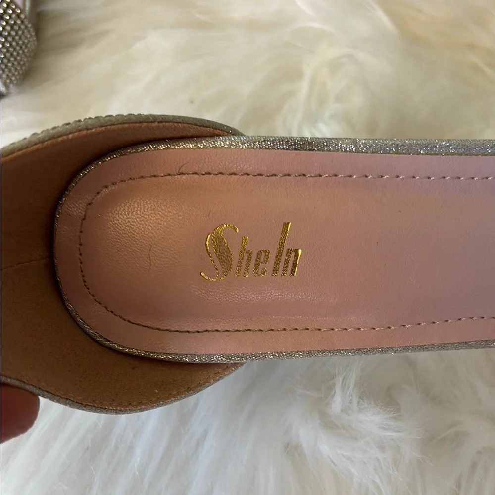 Bling Ankle Strap Heels Size 9 - Picture 3 of 10